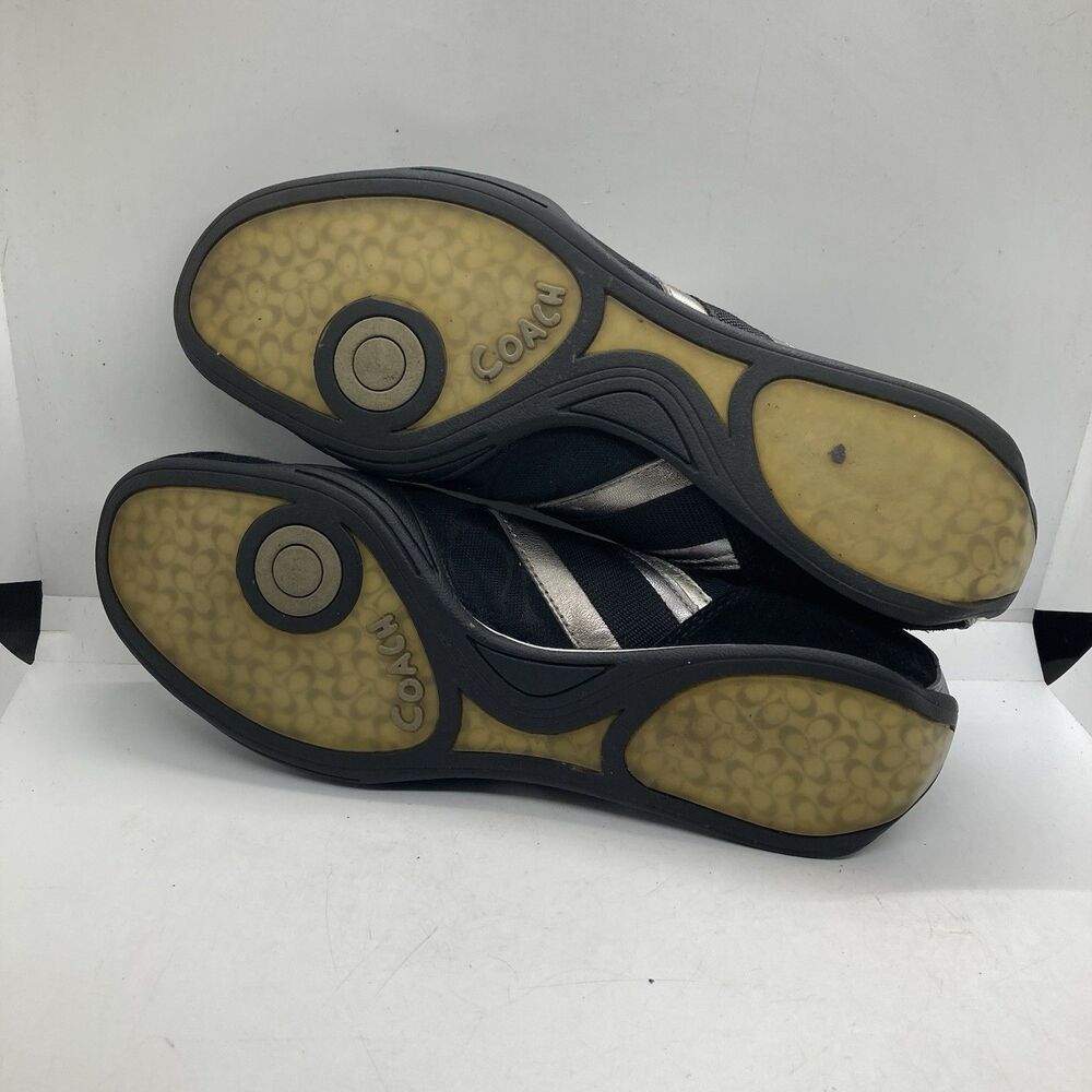 COACH Black & Silver Low-Profile Athletic Sneakers - Picture 7 of 10